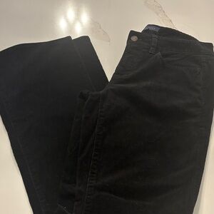 Talbots Women's Black Flare Corduroy Jeans Size 4 Curvy
